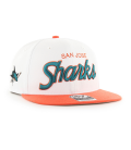 CASQUETTE 47 CAP NHL SAN JOSE SHARKS SCRIPT SIDE TWO TONE CAPTAIN WHIT