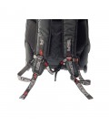Sac à dos EDEA Trolley Jacquard noir à roulettes