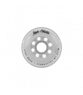 Pack 8 Roues Labeda Addiction Grip Blanches 74a ( pack complet 4 roues en 80mm + 4 en 76mm )