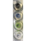Pack 8 Roues Labeda Slimes multicolor (4 roues en 80mm et 4 roues en 76mm)
