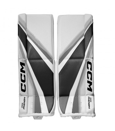 BOTTES DE GARDIEN CCM PHENOM JUNIOR 26+1  BLANC/ NOIR